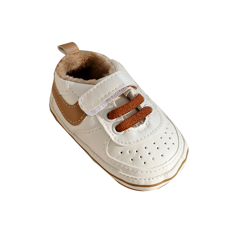 Pantofi sport Liangbao pentru copii, iarnă, unisex, respirabili, anti-derapare, călduroși, închidere Velcro, 12–36 luni