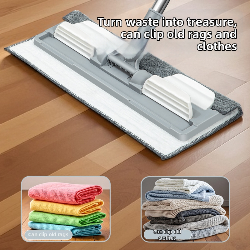 Audinio dengtas plokščiasis šluostė namų naudojimui, sausam ir drėgnam valymui, nerūdijančio plieno lazda, spaudimo dulkių tipo įrankis, 60-80% naujo plastiko