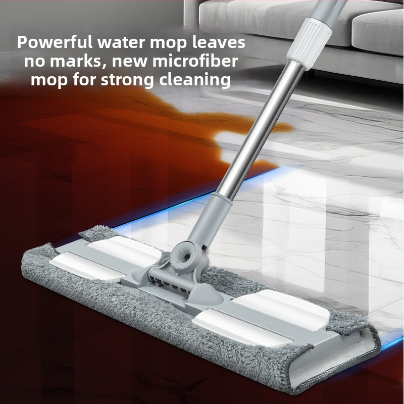 Audinio dengtas plokščiasis šluostė namų naudojimui, sausam ir drėgnam valymui, nerūdijančio plieno lazda, spaudimo dulkių tipo įrankis, 60-80% naujo plastiko