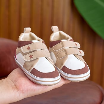 Dječje sportske tenisice za bebe i malu djecu, gornji dio od pamuka, Velcro zatvarač, protuklizna potplata, za djecu uzrasta 12–36 mjeseci