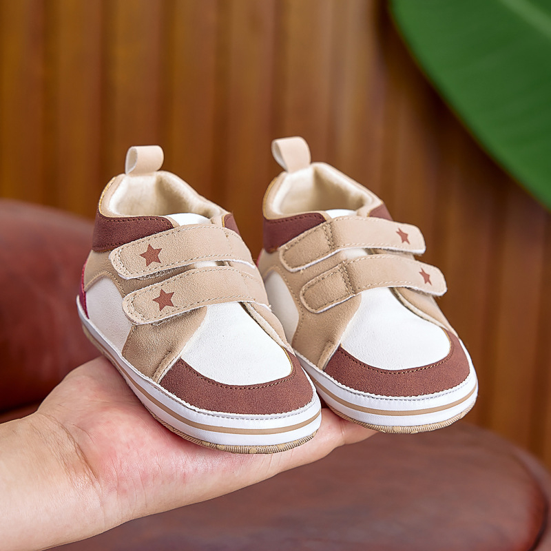 Dječje sportske tenisice za bebe i malu djecu, gornji dio od pamuka, Velcro zatvarač, protuklizna potplata, za djecu uzrasta 12–36 mjeseci