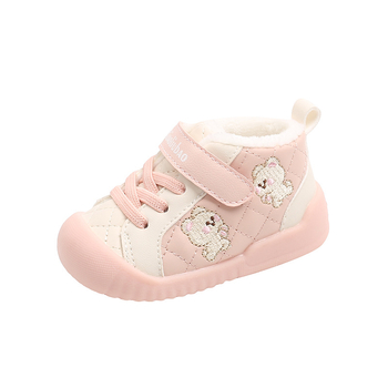 Žieminiai bateliai vaikams 12–36 mėn, Velcro užsegimas, viršus iš sintetinės odos, kvėpuojantys ir atsparūs dėvėjimui, žemas kulkšnies aukštis, minkšta padas