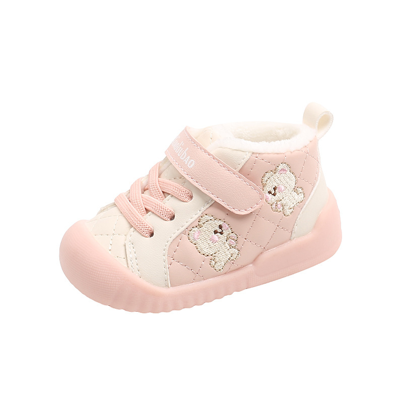 Žieminiai bateliai vaikams 12–36 mėn, Velcro užsegimas, viršus iš sintetinės odos, kvėpuojantys ir atsparūs dėvėjimui, žemas kulkšnies aukštis, minkšta padas