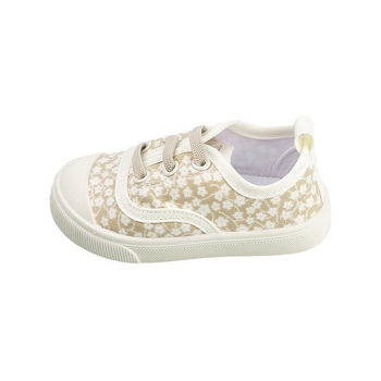 Vaikiški drobės bateliai su Velcro užsegimu, žemas viršus, dryžuotas raštas, TPR padas