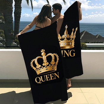 Mikrofibra pludmales dvieļis – 200–300 g, 150d diegs, druka, pielāgošana pieejama