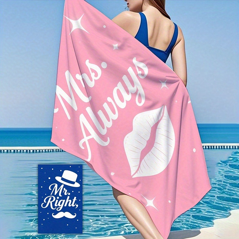 Mikrofibra pludmales dvieļis – 200–300 g, 150d diegs, druka, pielāgošana pieejama