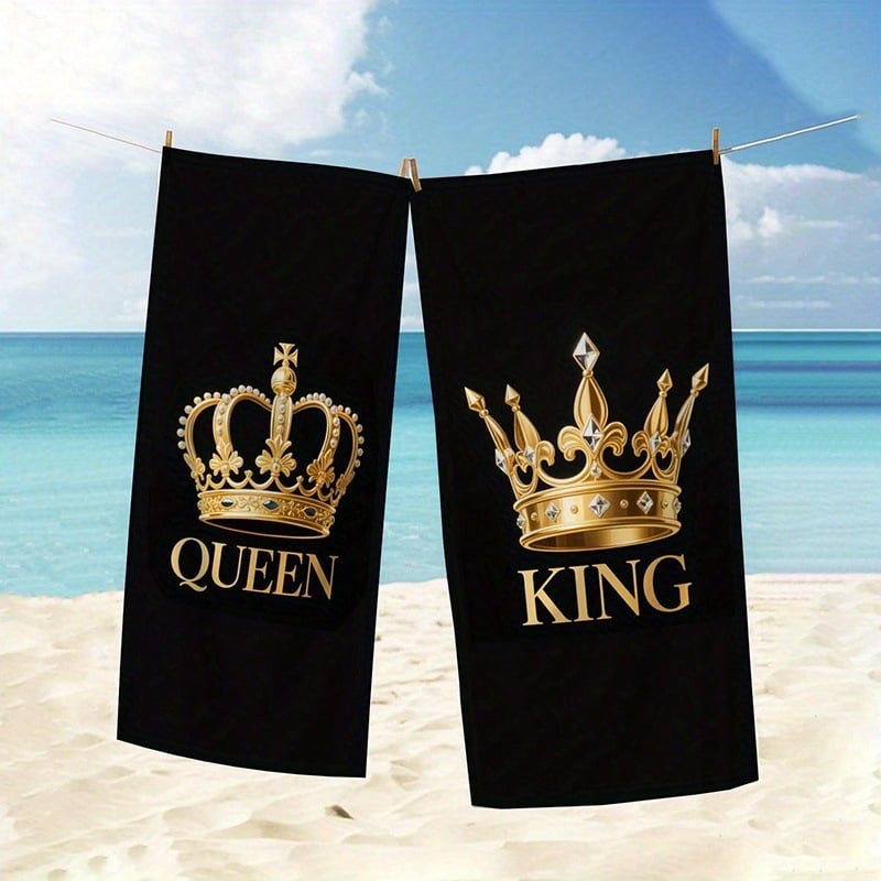 Mikrofibra pludmales dvieļis – 200–300 g, 150d diegs, druka, pielāgošana pieejama