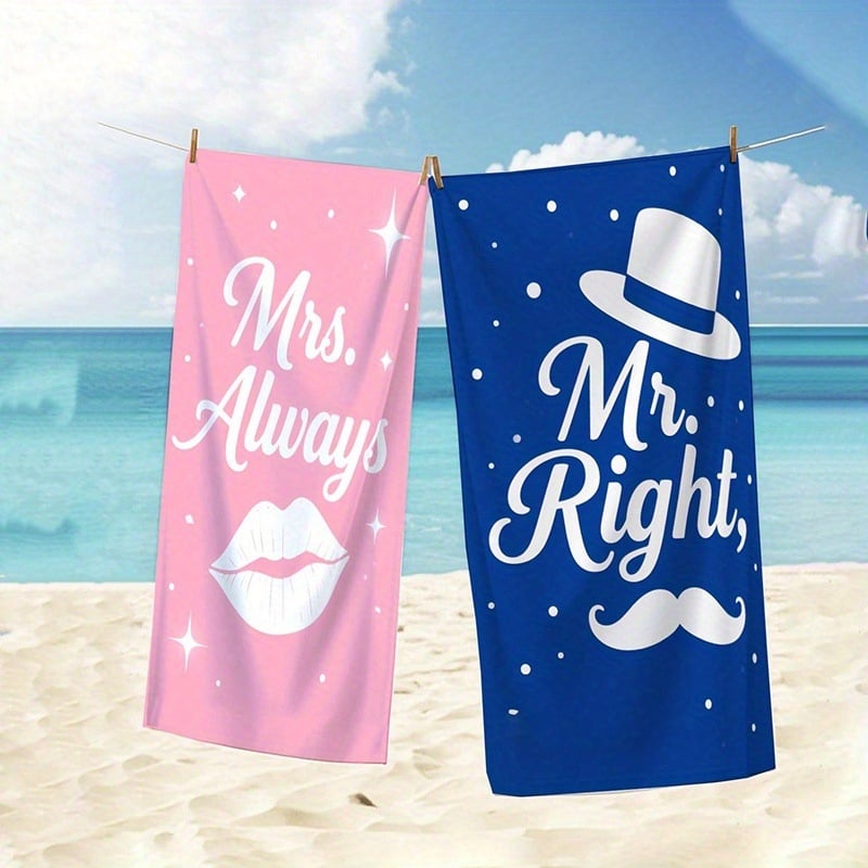 Mikrofibra pludmales dvieļis – 200–300 g, 150d diegs, druka, pielāgošana pieejama