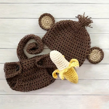 Kūdikio fotografavimo rekvizitai — rankomis megztas megztiniai komplektas naujagimiams, prekės ženklas Chuan Ying, paprastas stilius