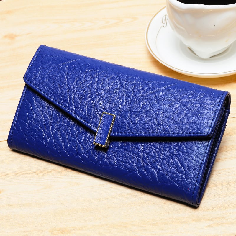 Ditilanli LANL-2257 RFID-blokirajući dugi ženski novčanik od prave teleće kože, višenamjenski