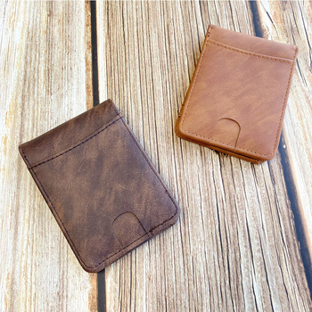 Breezebella Ultra-thin PU Πορτοφόλι Καρτών — Στερεό Σχέδιο, Πολύ Ελαφρύ, Επεκτάσιμο, Επένδυση Πολυεστέρα