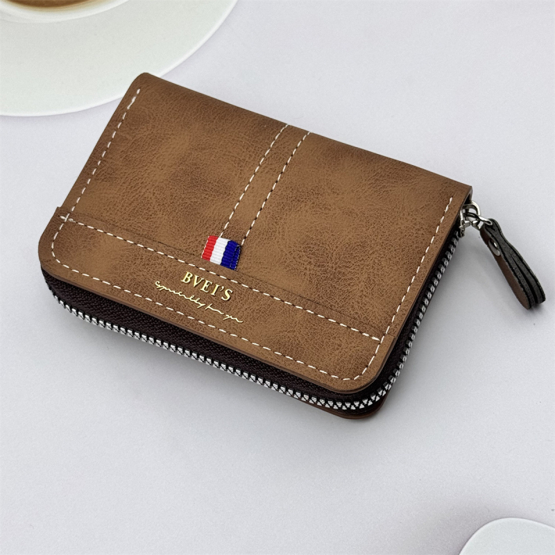 Akordeoninis kortelių dėklas su didele talpa – monetų kišenė, keli kortelių skyriai, asmens tapatybės ir banko kortų saugojimas, PU medžiaga