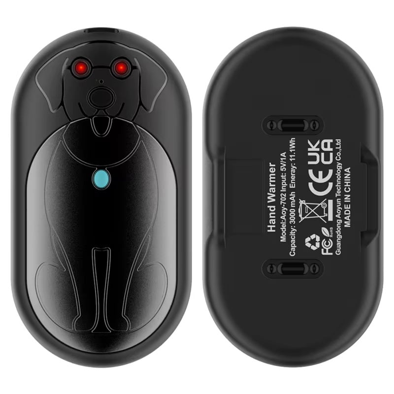 Rankų šildytovas su padalintu dizainu, USB maitinimas, šilumos kaupimas šildymas, baterijos veikimo laikas daugiau nei 12 val.