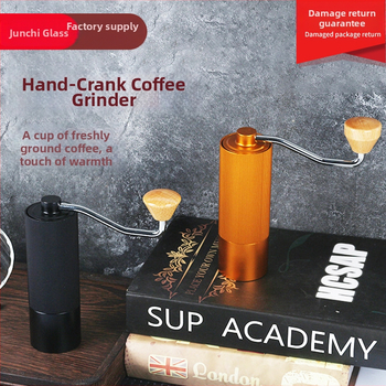 Rankinis kavos malūnas | Nešiojamas namų naudojimui | Prekės ženklas: Junchi; Rankinis veikimas; Logotipų spausdinimas galima; Išleidimo data: 2021 m. pavasaris