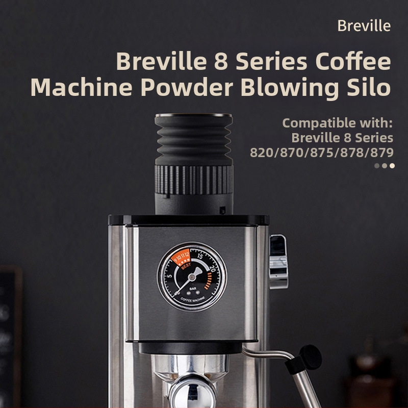 Breville 875/880 kavos pupelių talpyklos valymo įrankis – aliuminio lydinys ir silikono gelis, šiuolaikiškas paprastas dizainas