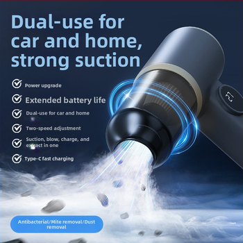Automobilio dulkių siurblys, rankinis, USB maitinimas, įmontuota baterija 1001–1600 mAh, siurbimo galia 4100–5000 Pa, veikimo laikas 1–3 val., įtampa ≤36V