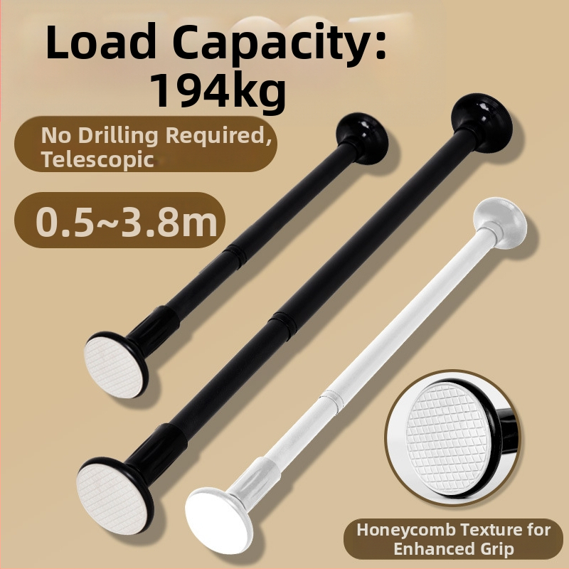 Metāla drēbju stienis guļamistabai – mūsdienīgs vienkāršs stils, drēbju karšanai, izlaists 2017. gada ziemā
