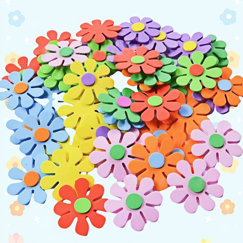 Sienos lipdukas iš EVA, vandeniui atsparus, augalų ir gėlių raštas, šiuolaikinis minimalistinis 3D dizainas, komplektas 5 vienetai ar daugiau