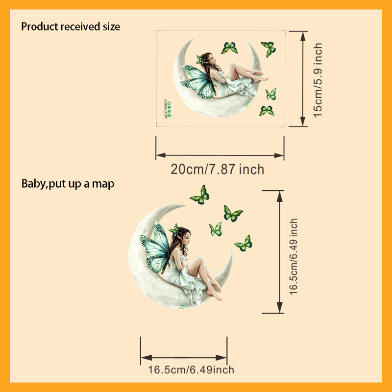 PVC sieninis lipdukas su geometriniu raštu, 1 vnt, atsparus vandeniui, tinkamas svetainei, miegamajam ir įėjimo zonai; animacinio stiliaus, plokščias lipdukas