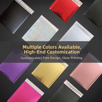 Ekspresinis burbulinis maišelis su aliuminizuota plėve, storinimo dizainas, 100% grynas PC medžiaga, uždarymo ilgis reguliuojamas