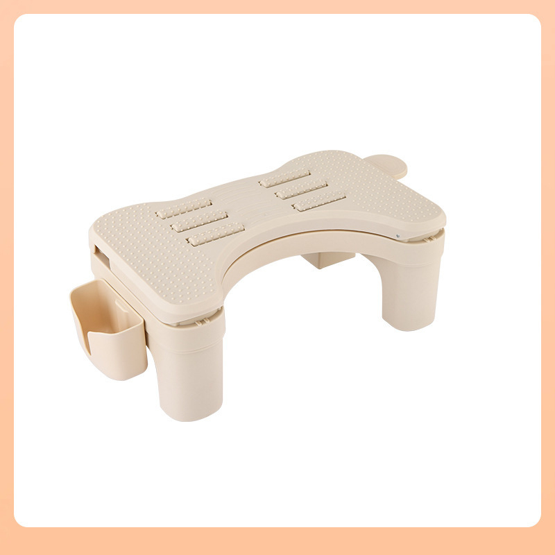 Állítható, összecsukható műanyag lábtámasz irodába és otthonra, fürdőszobába