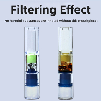 Yajue cigarečių laikiklis su penkių sluoksnių filtru, trijų lygių filtravimas (storas, vidutinis, smulkus), plastikas, modelis D01