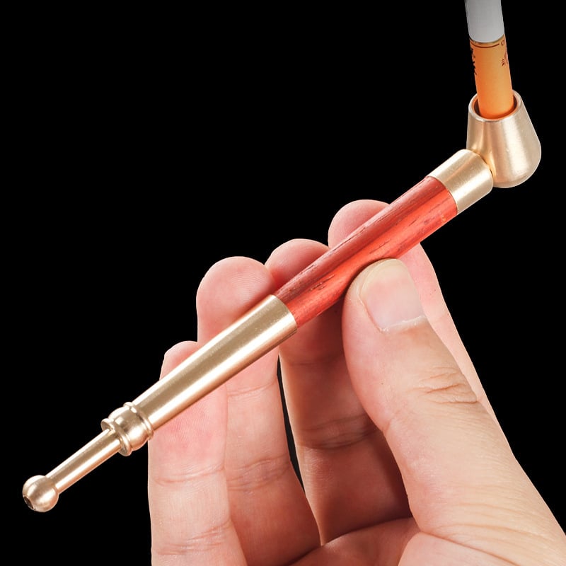 Dualni držač za cigarete i cigare – prijenosni metalni dizajn, novi kineski stil, jednostavan, bez filtera
