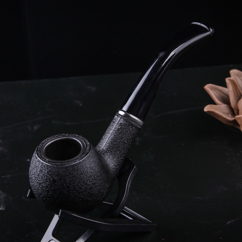 Changfeng лула за тютюн – портативна, старинен стил, от смола, извита филтърна система с подвижен мундшук