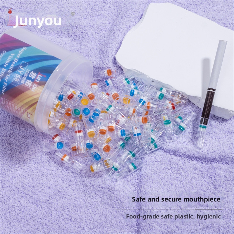 Junyou JY58 vienkartinis plastmasinis mouthpiece su tar filtru