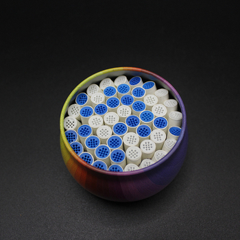 Vamzdžio filtro elementas – daugkartinio naudojimo plastikas, skirtas e-liquido filtravimui, 50 vnt pakuotė