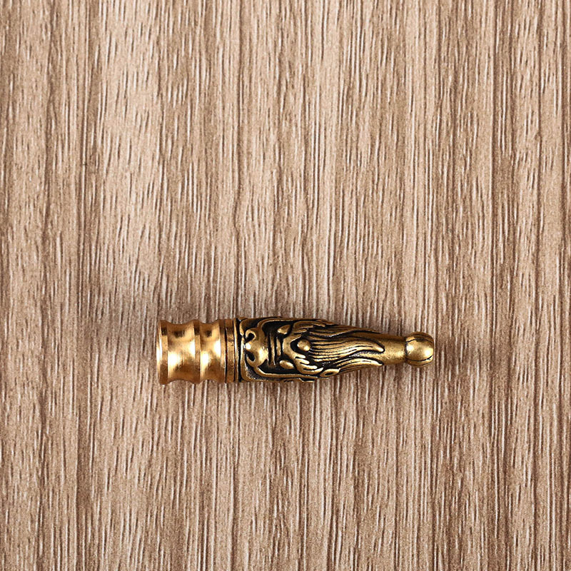 Месингова тръба за пушене с драконов мотив, сменяем филтър, персонализация налична - Bj123 124, Guangdong