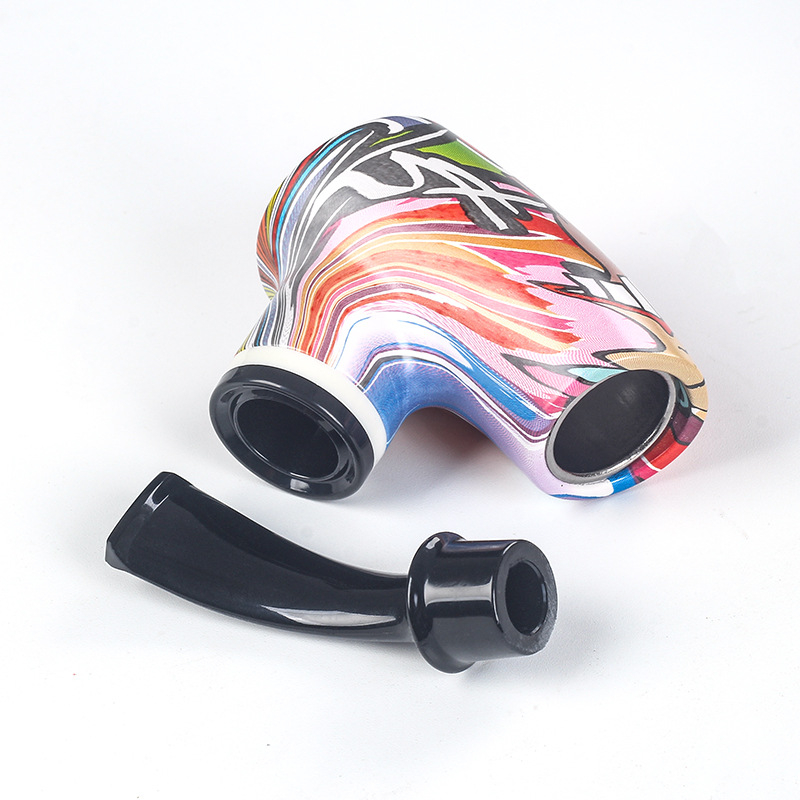 Changfeng CF7025 преносима извита лула за тютюн от смола с филтър