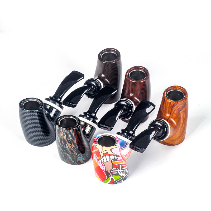 Changfeng CF7025 преносима извита лула за тютюн от смола с филтър