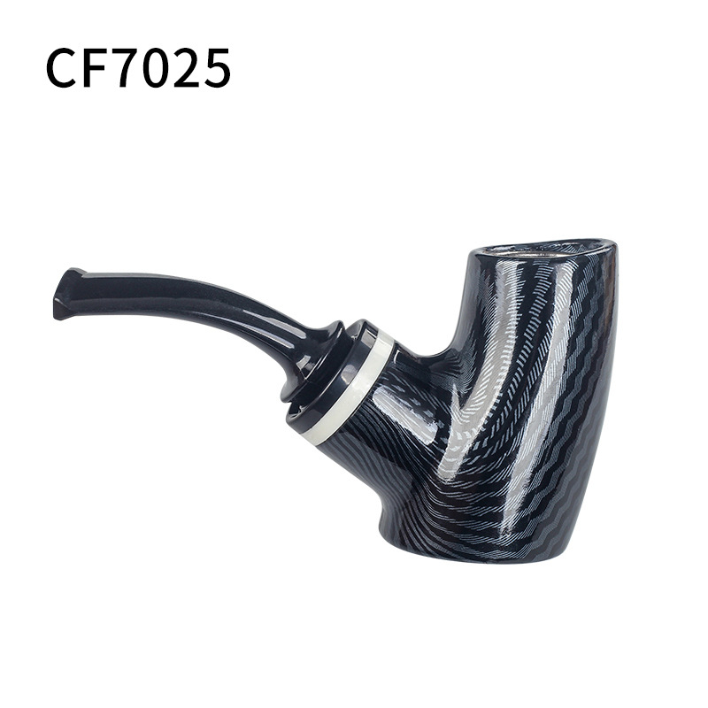 Changfeng CF7025 преносима извита лула за тютюн от смола с филтър