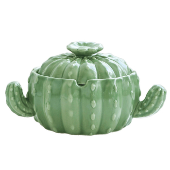 Keraminė peleninė su dangteliu, nordinio stiliaus, dekoratyvi ir kolekcionuojama namams ir biurui