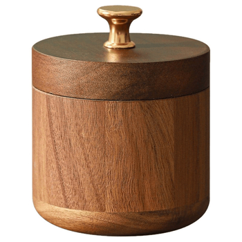 Medinė peleninė su dangteliu, vėjui atspari, retro stilius, lengvas prabangos pojūtis