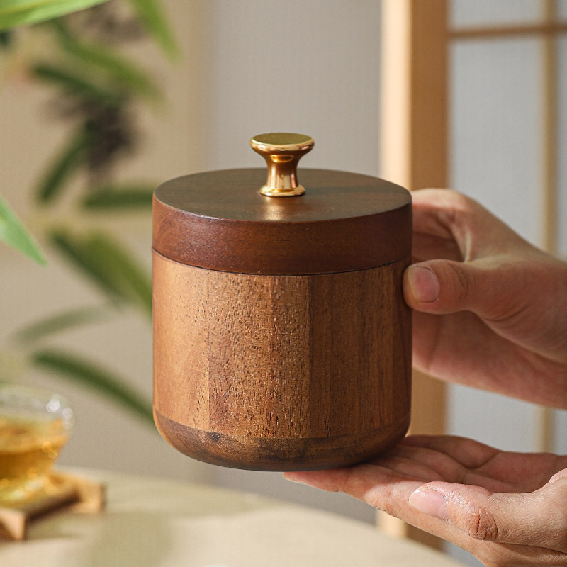 Medinė peleninė su dangteliu, vėjui atspari, retro stilius, lengvas prabangos pojūtis