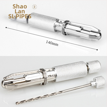 Dūmų pypkės anglies valiklis su reguliuojamu uždegiklio skraibiu, adata su grąžteliu, 6 ašmenys