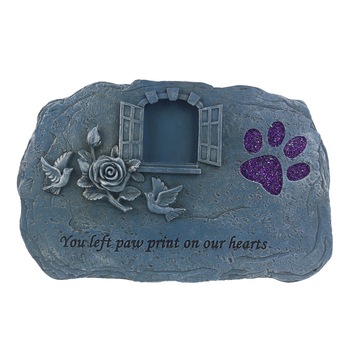 Golden Torch műgyanta kölyökkutya síremléke — dekoratív emléktárgy műgyantából, kartoncsomagolás