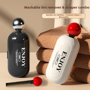 Plastikinis 2-in-1 plaukų šalinimo įtaisas, plaunamas, su atlenkiamu dangteliu, lengvas prabangos stilius