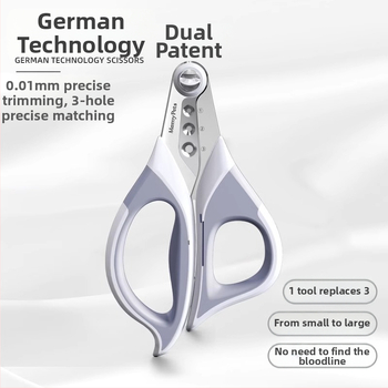 Kačių ir šunų nagų kirpimo įrankis su anti-scratch apsauga — pradedantiesiems tinkamas.