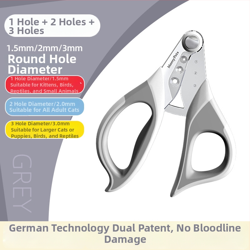 Kačių ir šunų nagų kirpimo įrankis su anti-scratch apsauga — pradedantiesiems tinkamas.