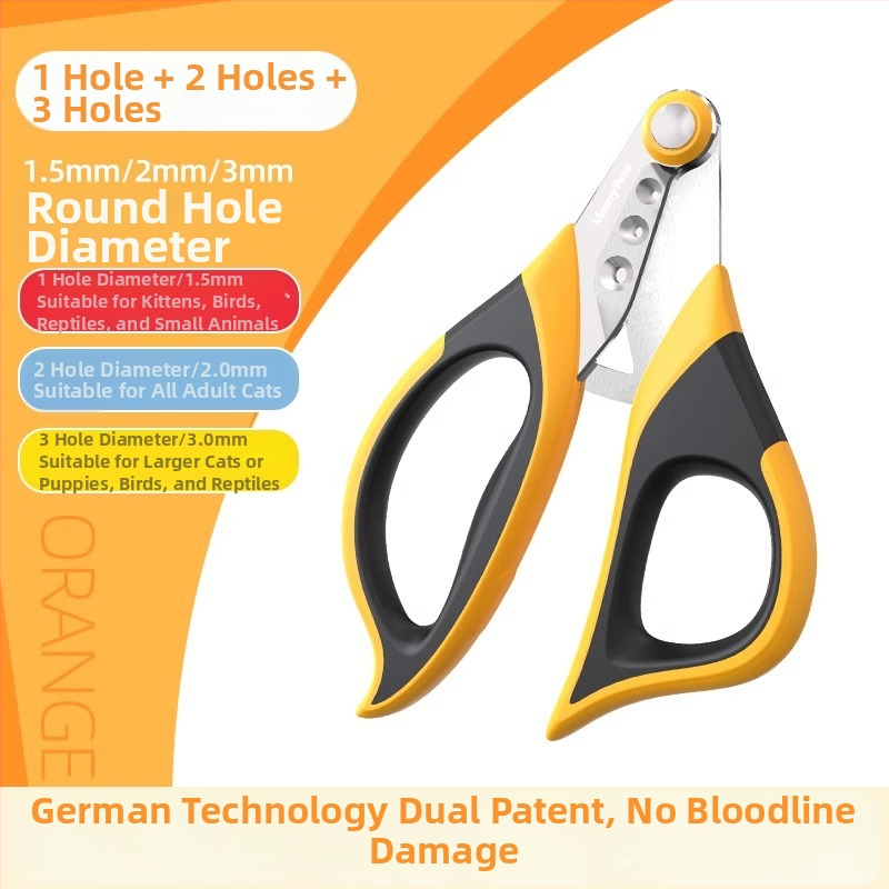 Kačių ir šunų nagų kirpimo įrankis su anti-scratch apsauga — pradedantiesiems tinkamas.