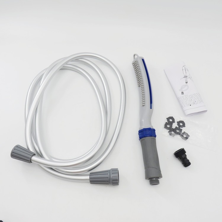 Naminių gyvūnų dušo komplektas – masažinė dušo galva, maudymo šepetėlis, plastmasinė medžiaga, lietaus režimas