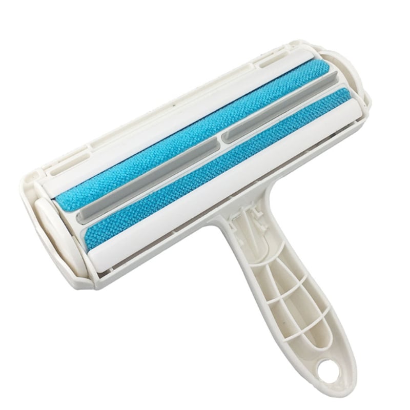 Naminių gyvūnėlių plaukų šalinimo šepetys su ritinėliu kilimams ir sofoms – plastmasė, prekinis ženklas HR, modernus minimalistinis stilius