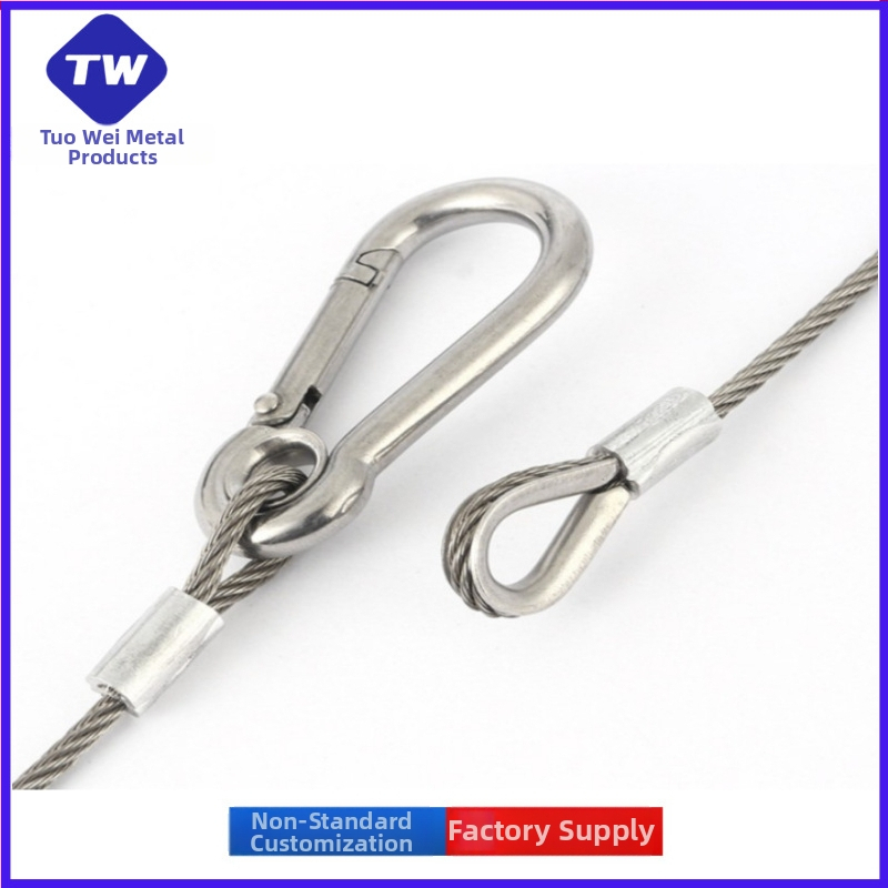 Galvanizēts lampu pacelšanas troses kabelis, dubulti vadītas ostras, daudzšķiedru konstrukcija, SIRO izkārtojums, labās puses pagrieziens, izturība 2000, paredzēts lampu pakarināšanai/pret krišanu – kods 20233-20