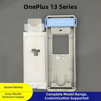 OnePlus 13 įrenginys: grūdinto stiklo ekrano apsauga su 3D karšto lenkimo voleliu, pilnas klijavimo montavimas, aliuminio įrankis, HD apsauga