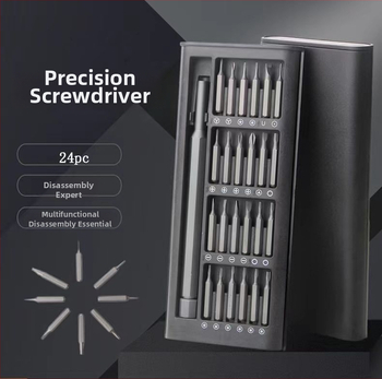 25 dalių daugiafunkcinis namų atsuktuvų rinkinys su specialių formų galvutėmis kompiuterių ir mobiliųjų telefonų demontavimui