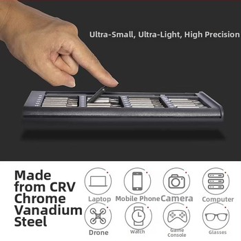 25 dalių daugiafunkcinis namų atsuktuvų rinkinys su specialių formų galvutėmis kompiuterių ir mobiliųjų telefonų demontavimui