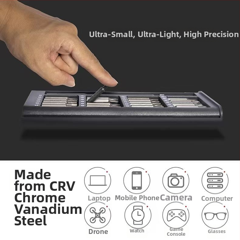 25. gab. daudzfunkcāls mājas skrūvgriežu komplekts ar īpaši veidotām galviņām datoru un viedtālruņu demontāžai